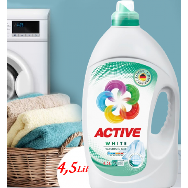 Гель для стирки Active White (для белого) 4,5Lit