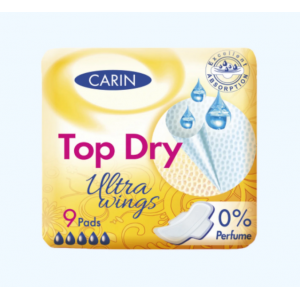 Прокладки Carin Ultra Top DRY Wings 9 шт