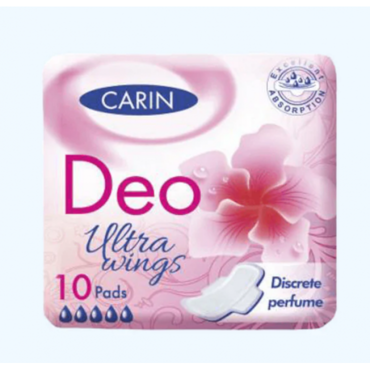 Прокладки Carin Ultra DEO Wings 10 шт