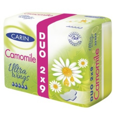 Прокладки Carin Ultra Camomile Duo Wings 18 шт