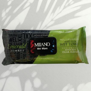 Влажные салфетки MIANO Emerald 50 шт / maxi size