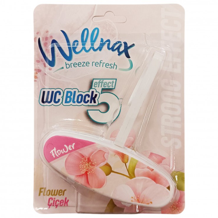 Блок-Освежитель  Wellnax  5 Effect, Flower 50 gr