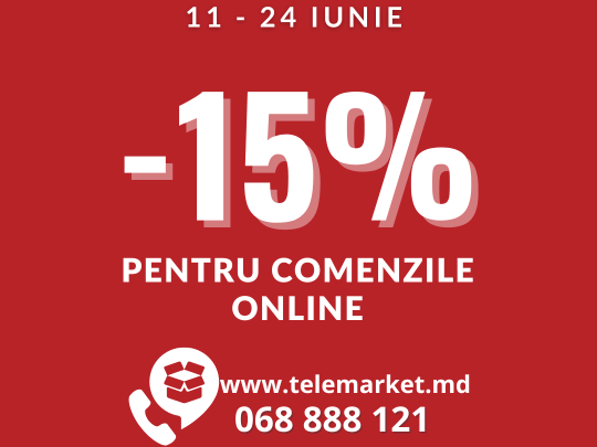 -15% Скидки на все товары при заказе онлайн 11-24 июня