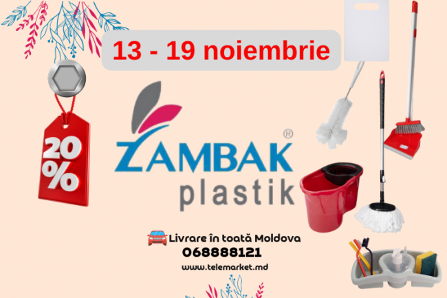 -20% на все товары  Zambak Plastic